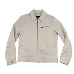 Express Canvas Jacket Zip Front Utility Minimalist Workwear Men's Small